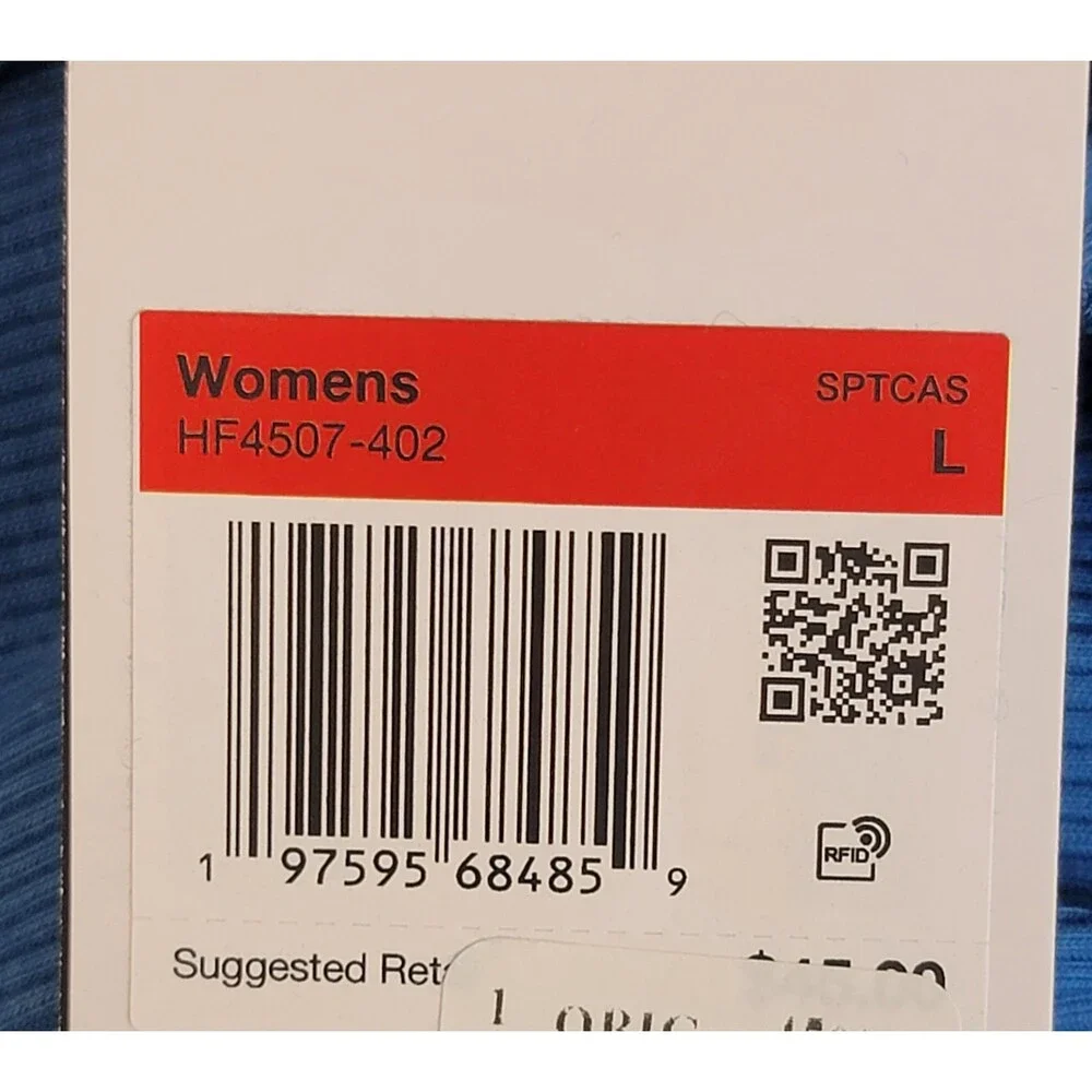 Nike Sportswear Essentials Ribbed Crop Tank Top Women's L Star Blue Pullover - Picture 15 of 15